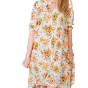 Matilda Jane Floral Adventure Begins Sunday Mini Dress - Size S